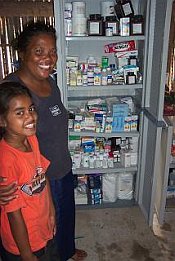 Nurse with new supplies